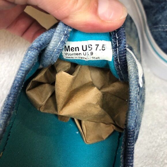 Vans Era Acid Wash Denim Pack Blue Authentic Trainers OTW Van Doren Supreme 7.5 - Picture 9 of 10